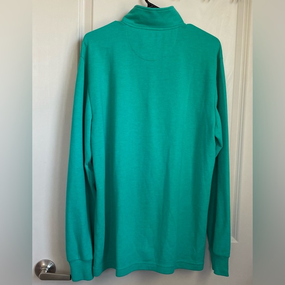 •EUC•Chaps Mens Long Sleeve Mock Neck Quarter Zip Sweater - Picture 5 of 6